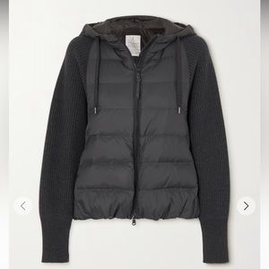 NWT Brunello Cucinelli padded vest and wool, cashmere, and silk-blend sleeves